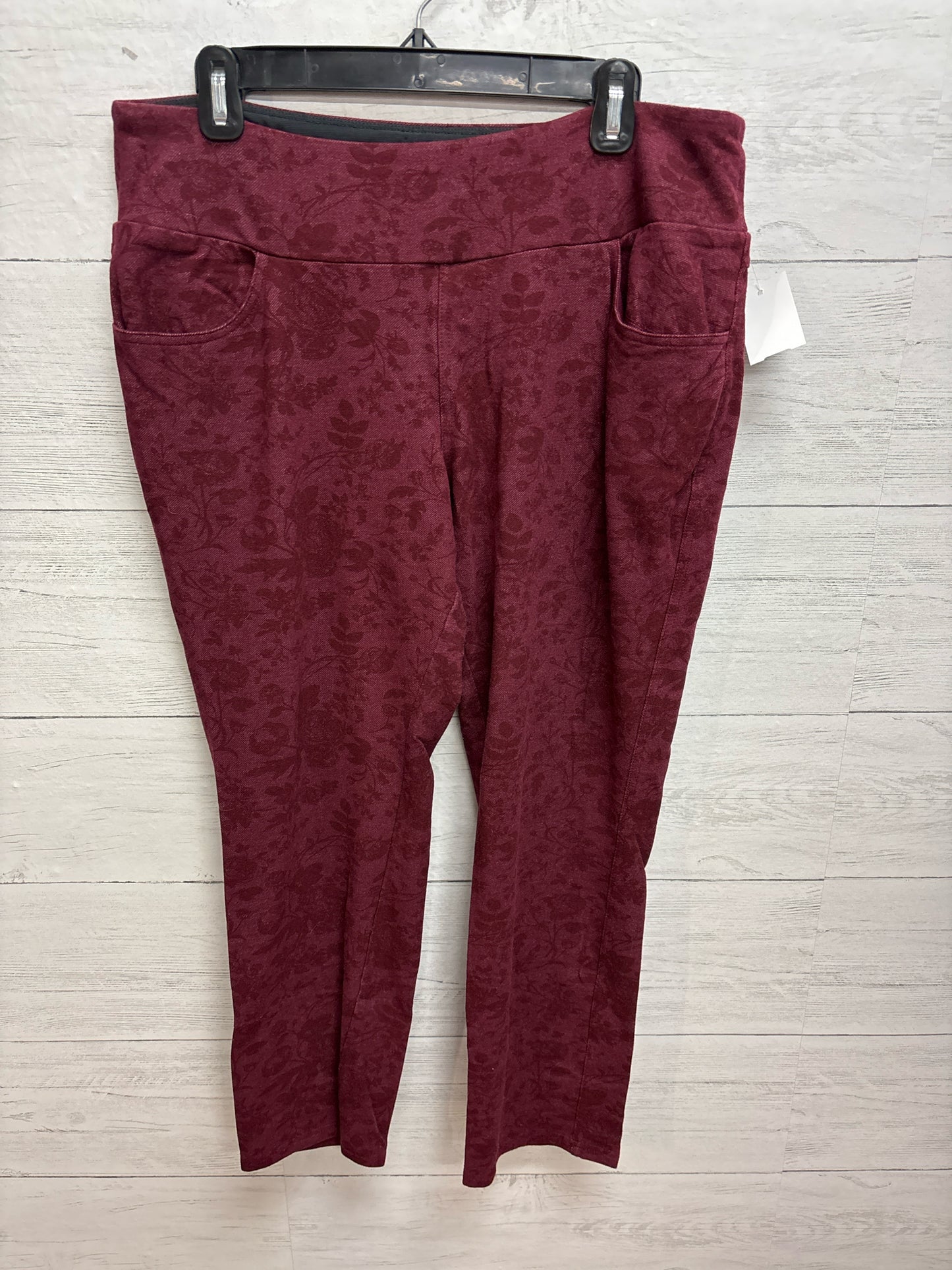 Size L D & Co Red Womens Dresspants