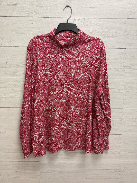 Size 2X Studio Works Red Print Shirt