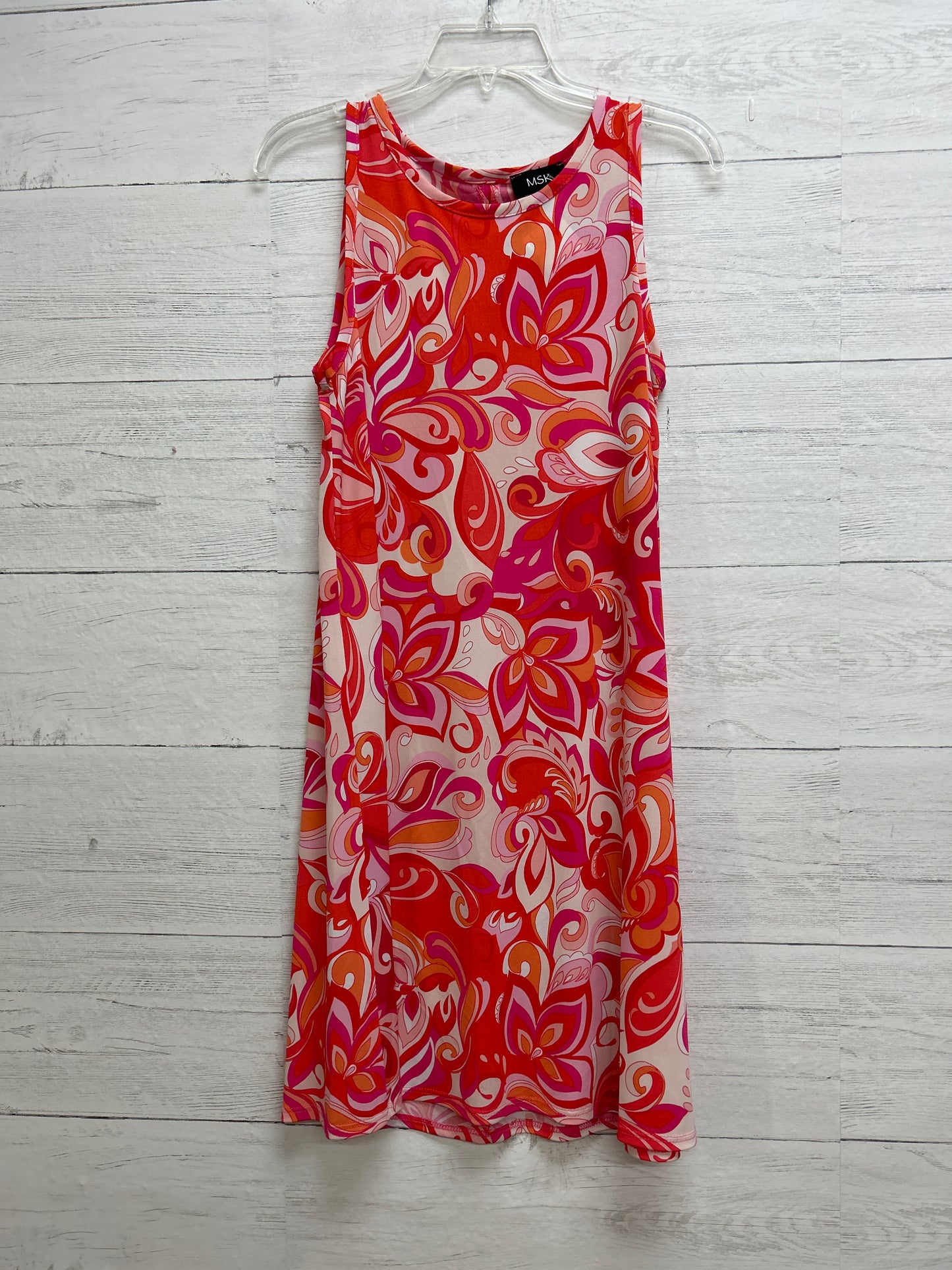 Size M MSK Women Pink/Orange Dress