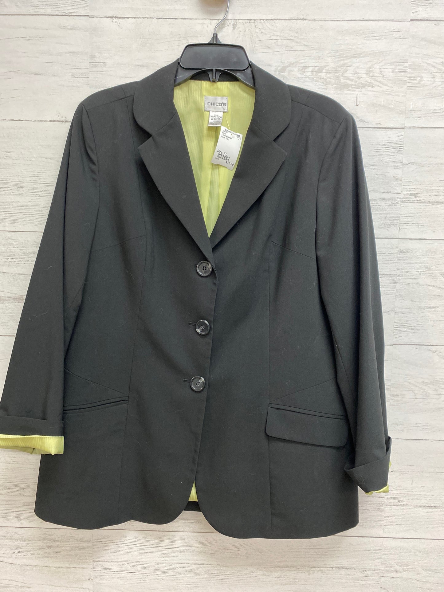 Size XL Chico's Design Black Blazer