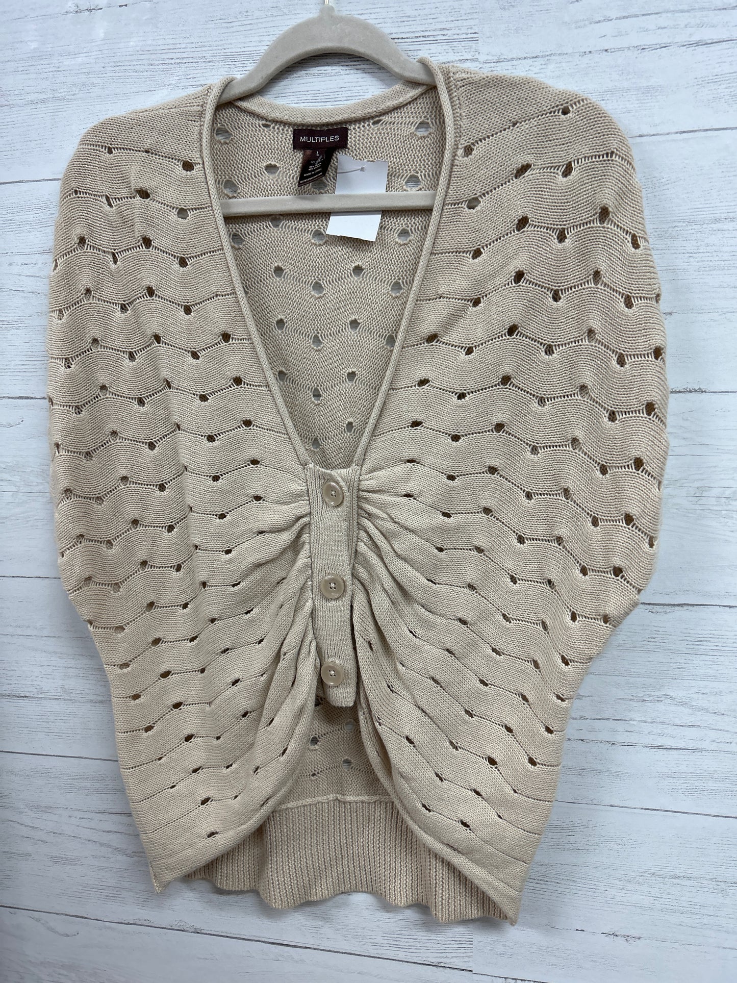 Size L Multiples Tan Sweater