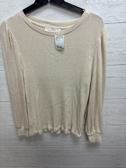 Size L Loft CREAM/GOLD Womens Sweatshirt