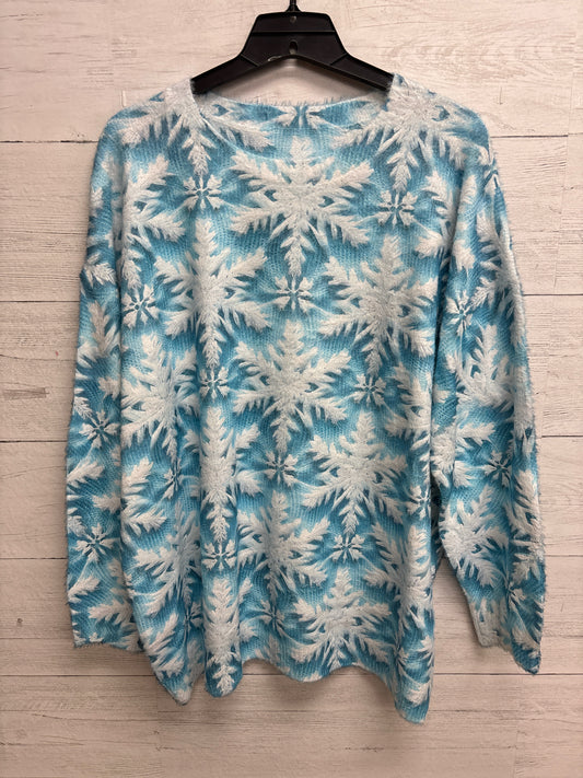 Size 2X N/A Blue Womens Sweater