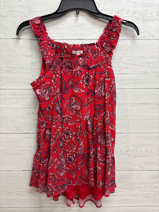 Size S Maurices Red Print Womens Shirt