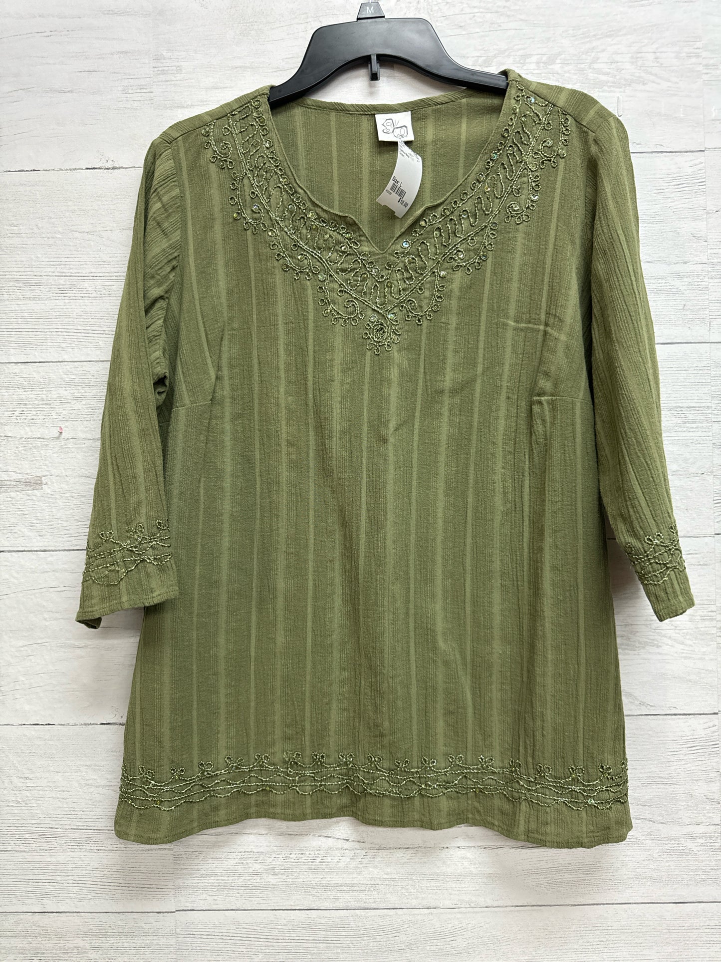 Size L Fashion Bug Green Shirt