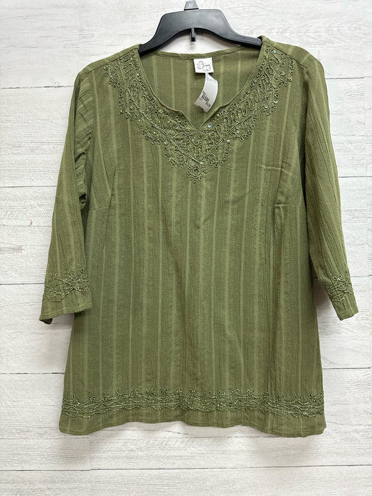 Size L Fashion Bug Green Shirt