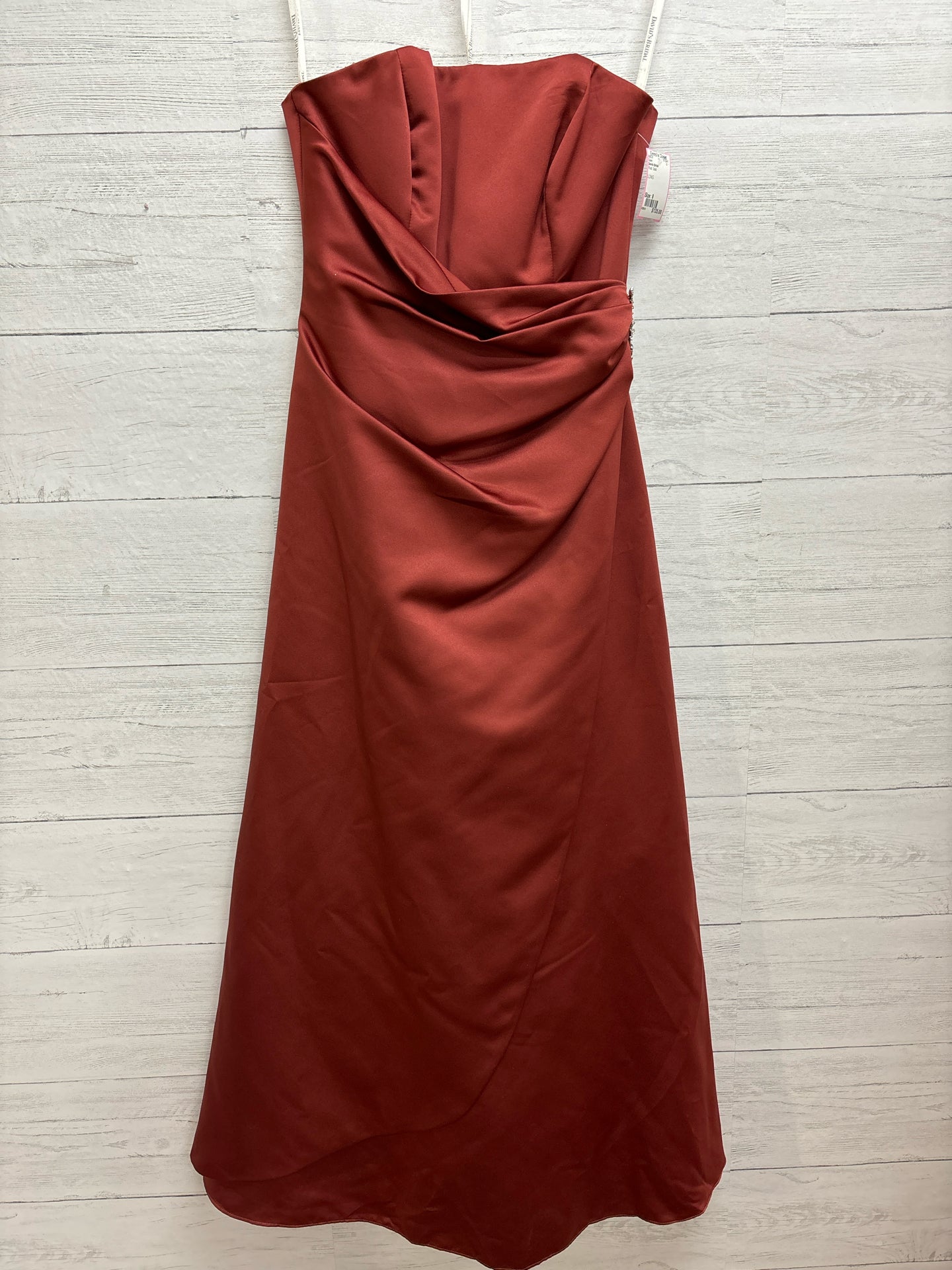 Size 8 Davids Bridal Rust Gown