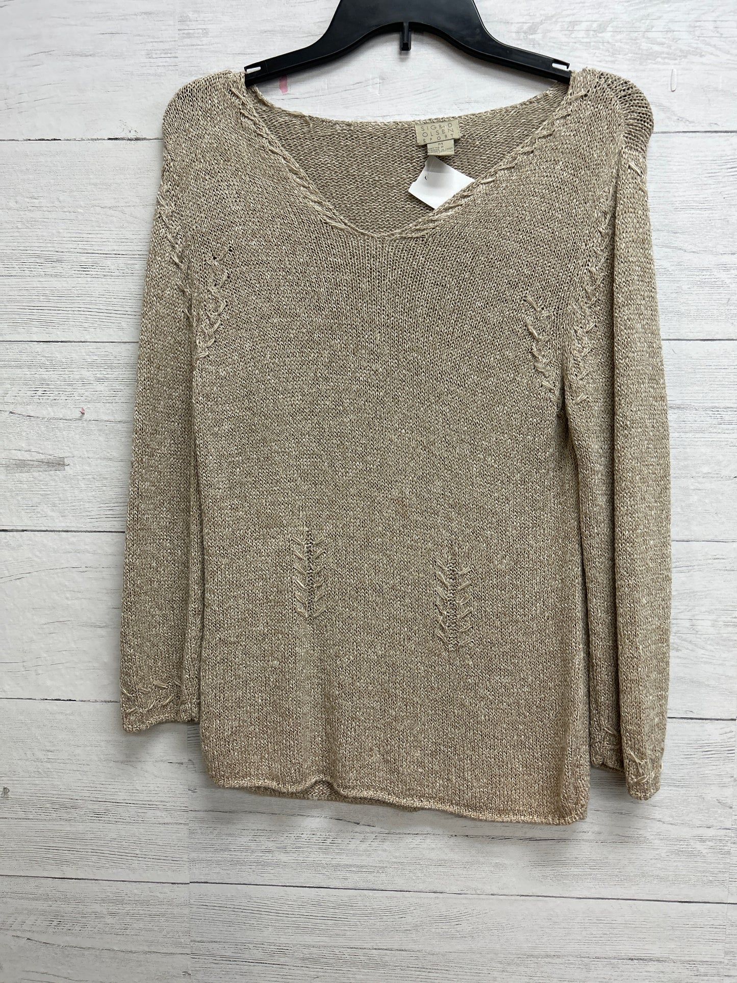 Size M Sigrid Olsen Tan Sweater