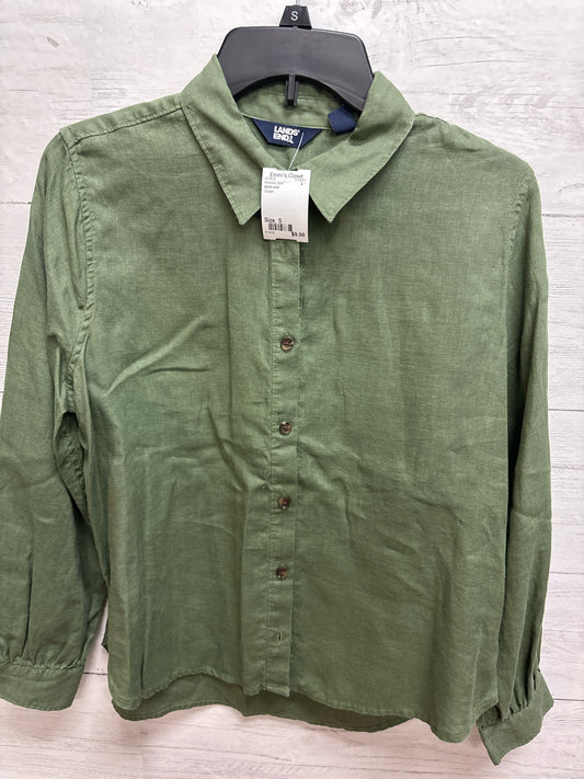 Size S lands end Green Womens Shirt