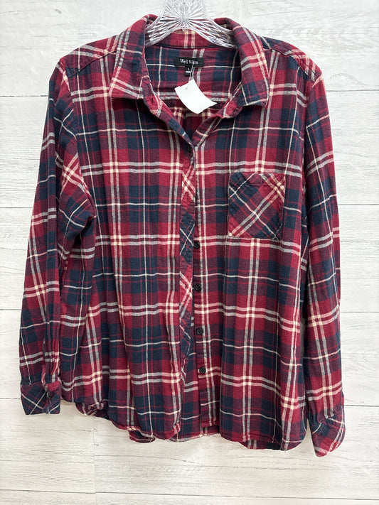 Size L Well Worn Red Womens Shirt