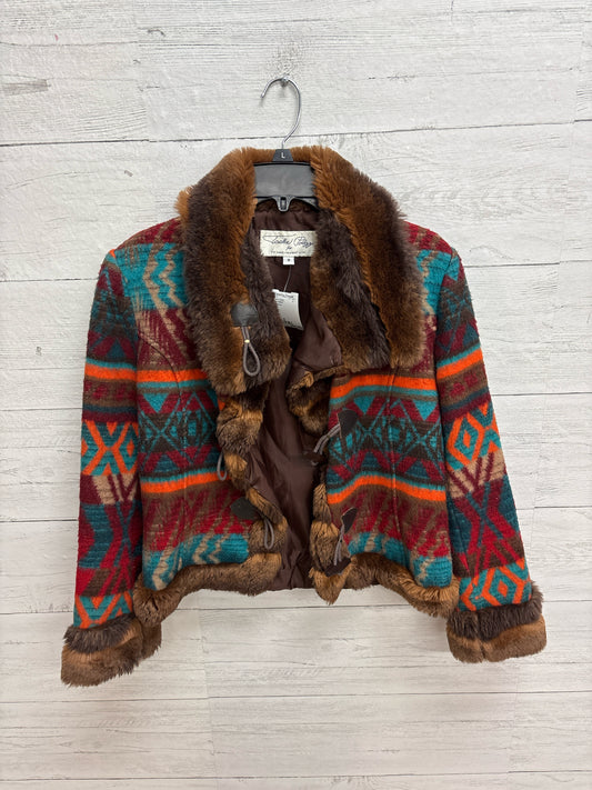 Size S Tasha Polizzi Brown/blue Womens Jacket