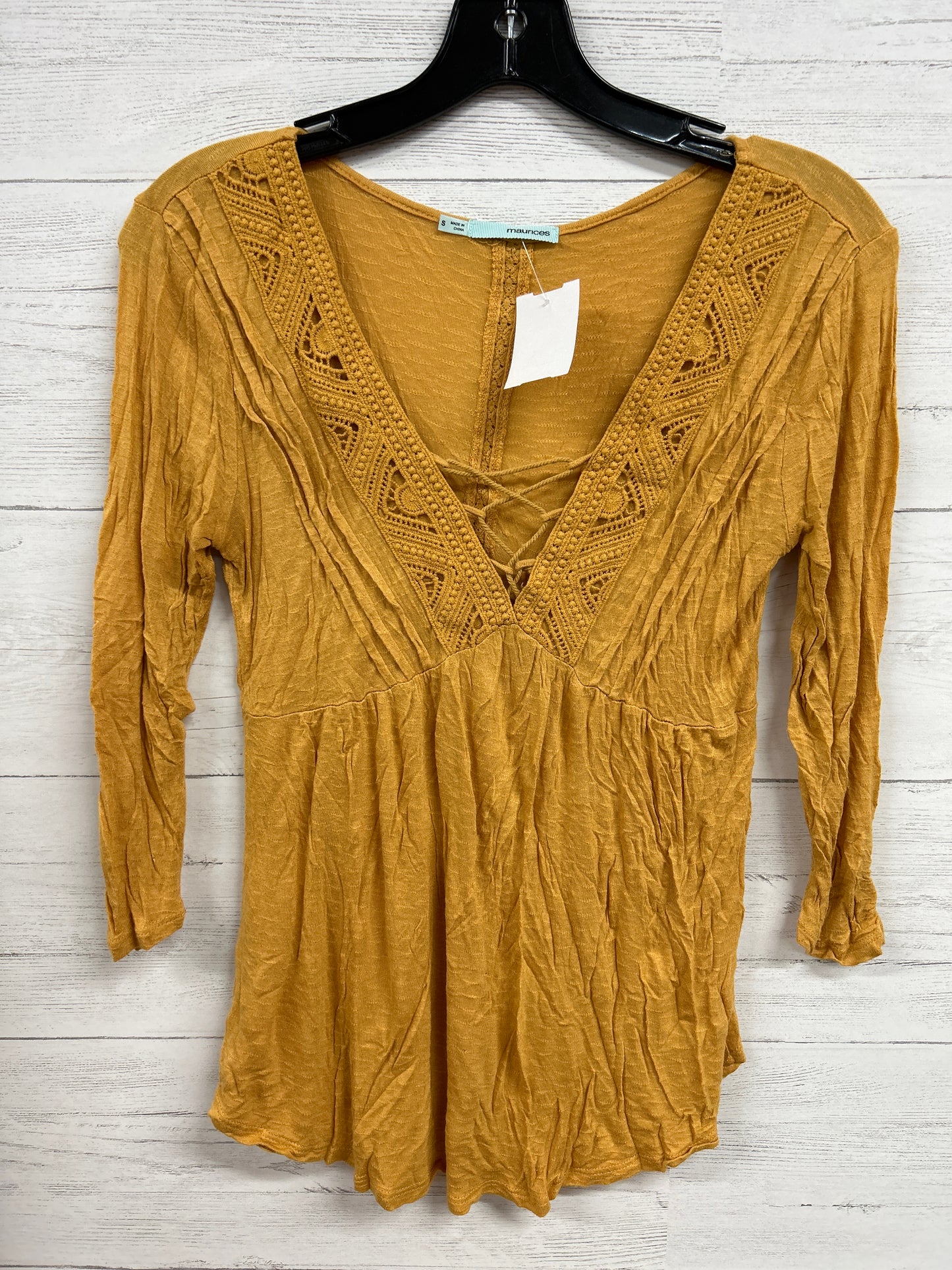 Size S Maurices Yellow Shirt