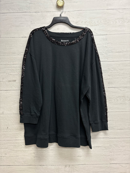 Size 2X Roamans Black Womens Shirt