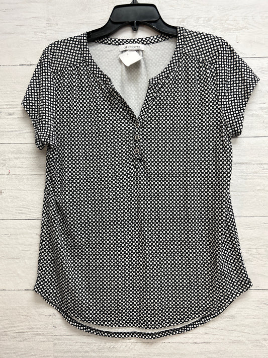 Size L Liz Claiborne Black/White Shirt