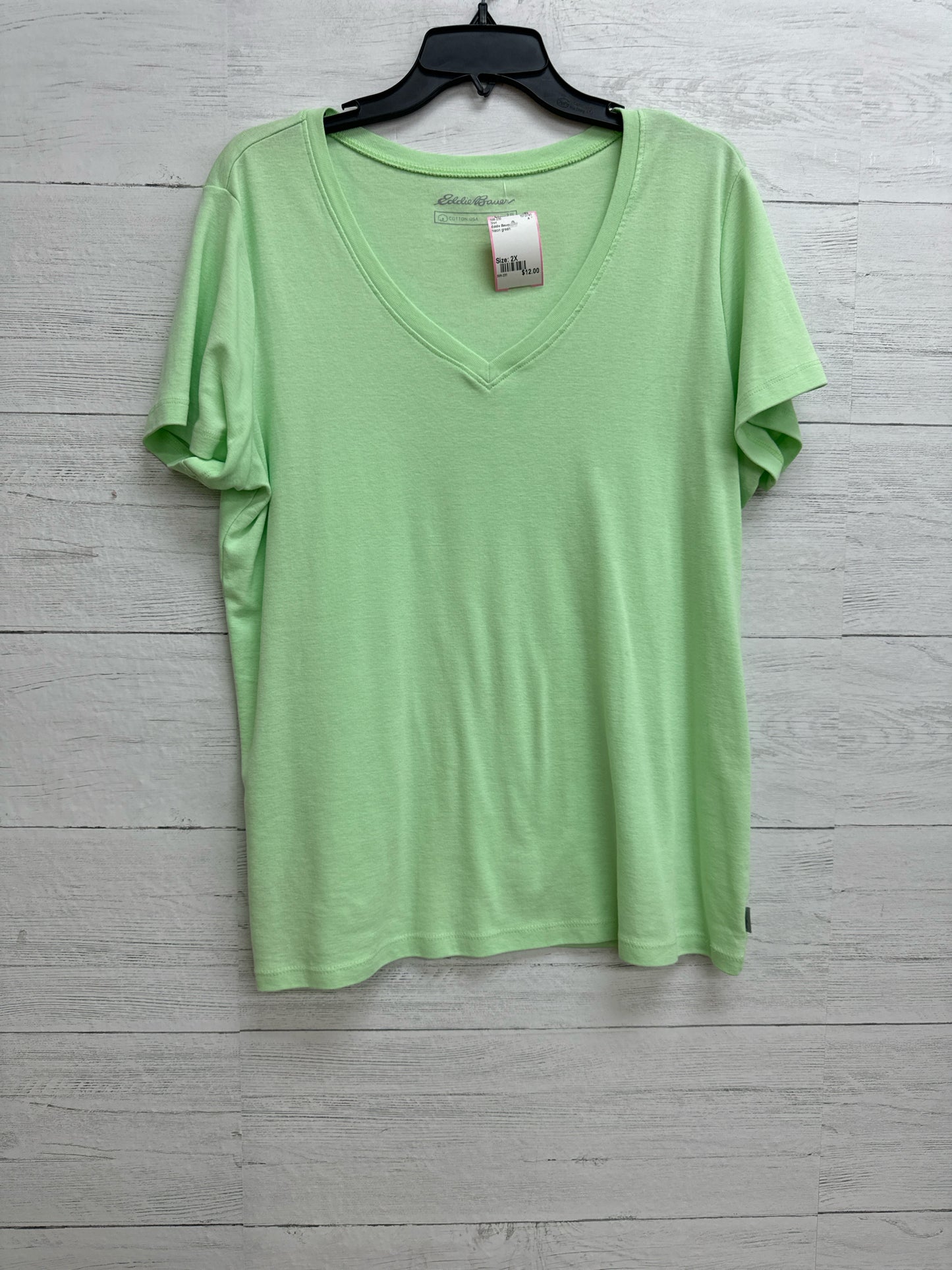 Size 2X Eddie Bauer Neon green Shirt