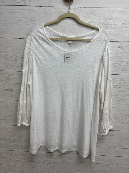 Size XL J Jill White Shirt