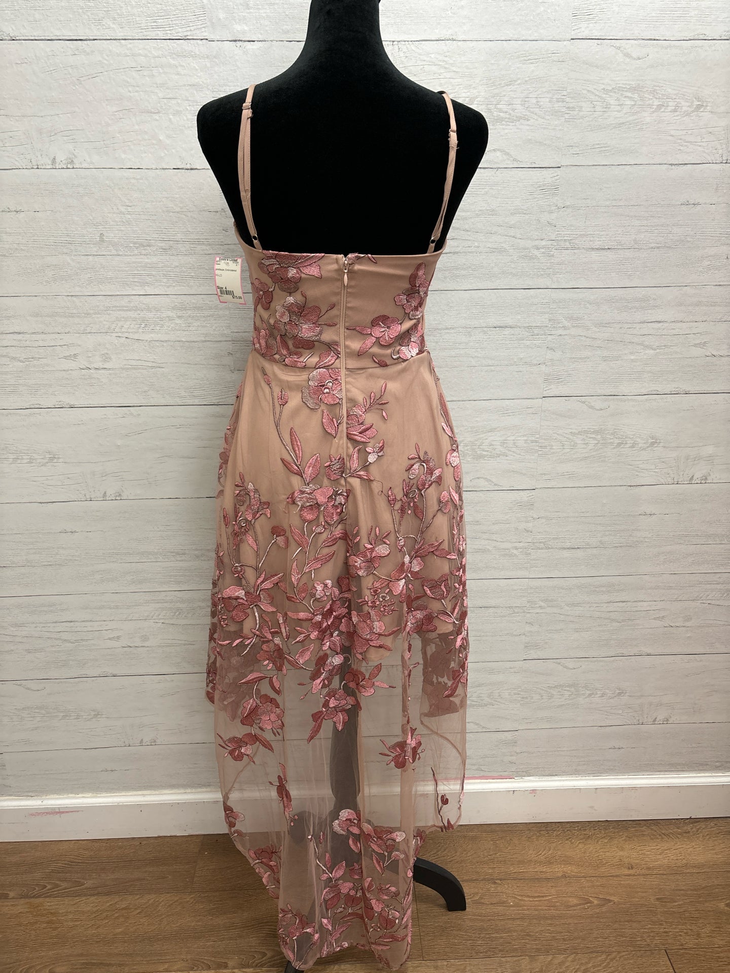 Size 4 pink/taupe Gown