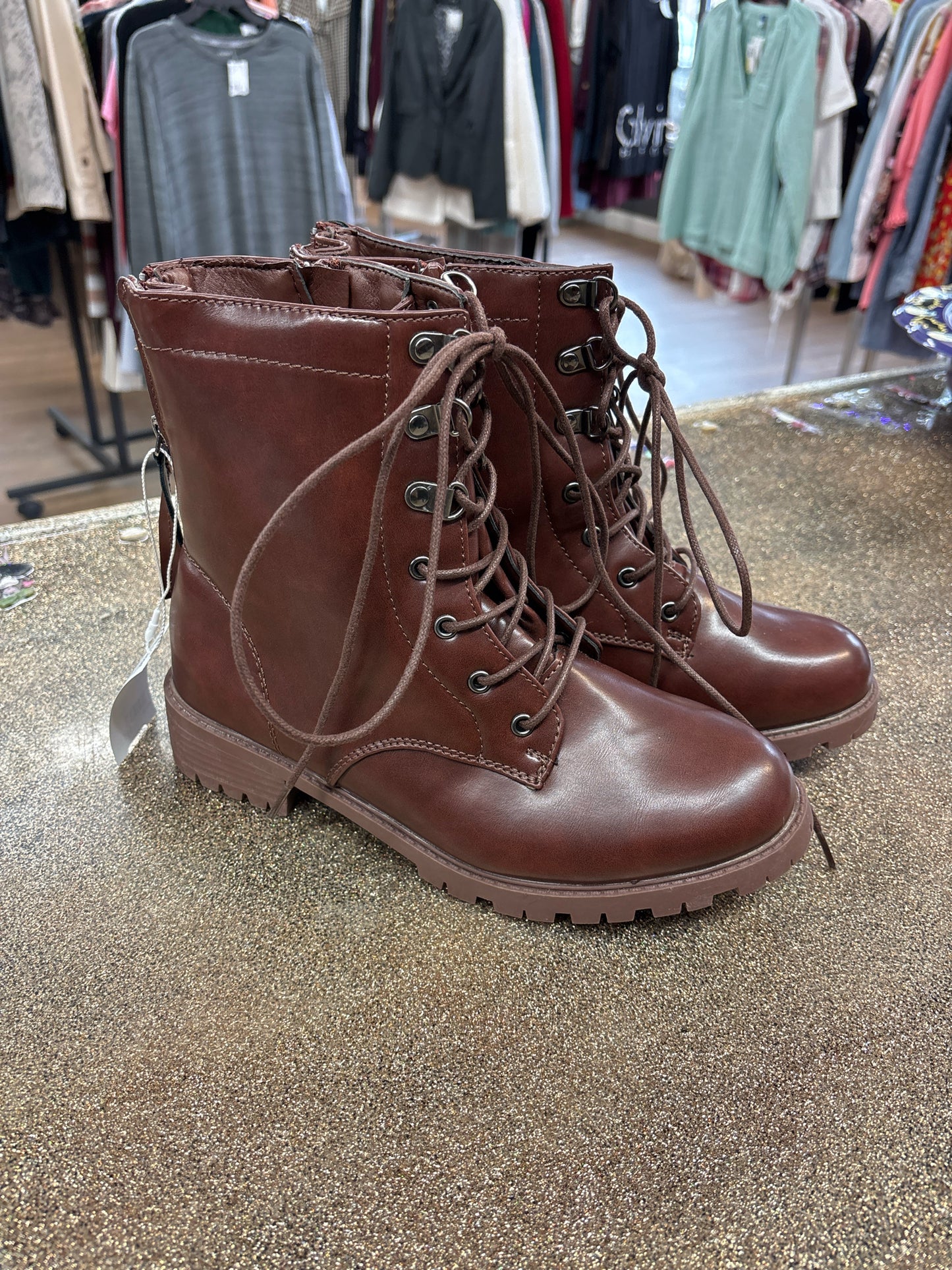 9 Room of Fashion Brown Womens Boots