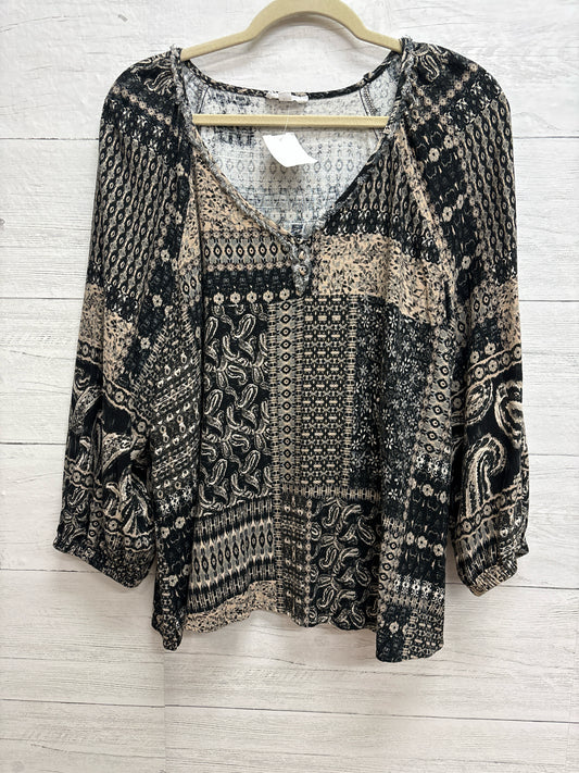 Size XL Westbound black/tan Womens Shirt