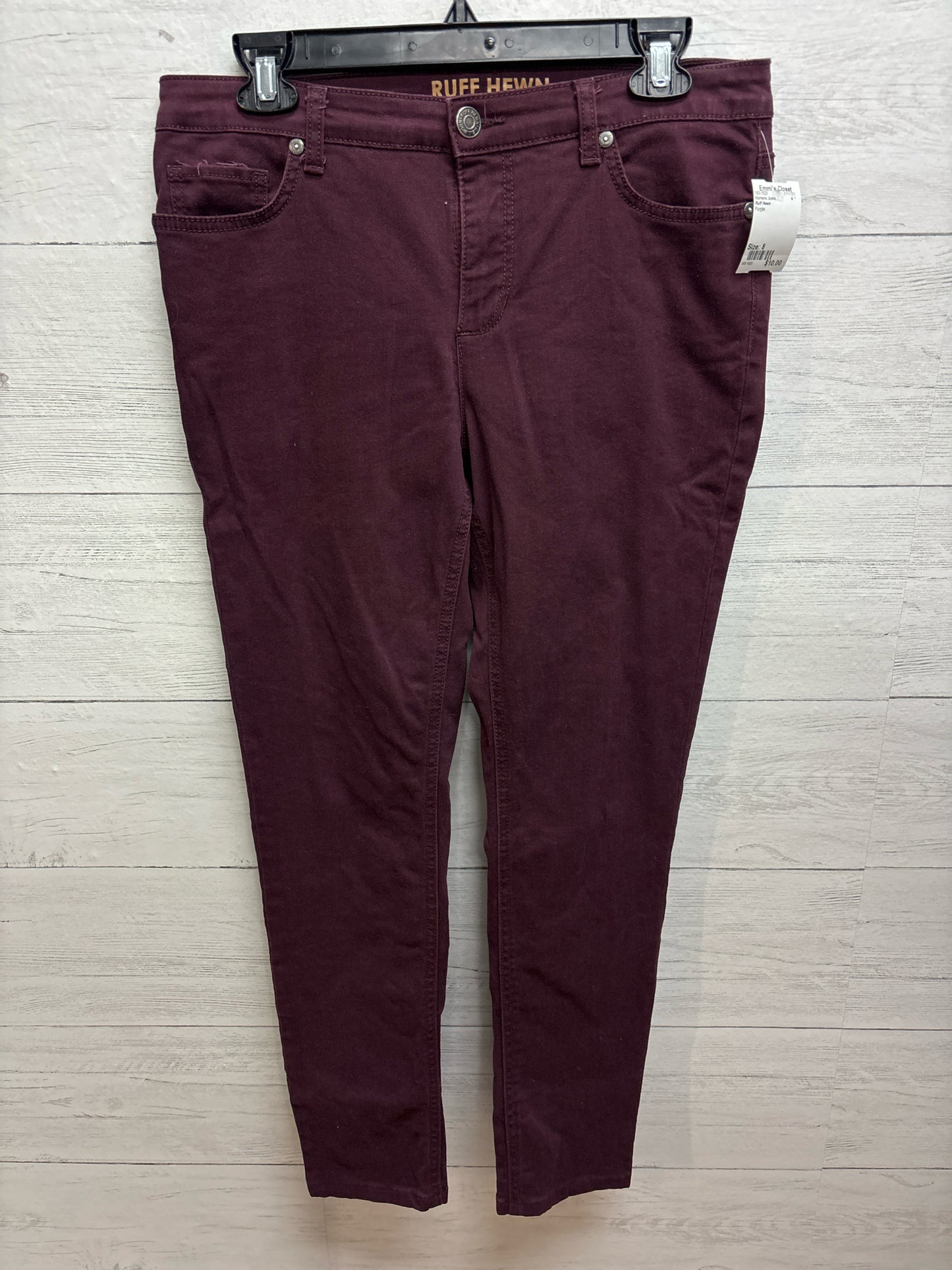 Size 8 Ruff Hewn Purple Womens Jeans