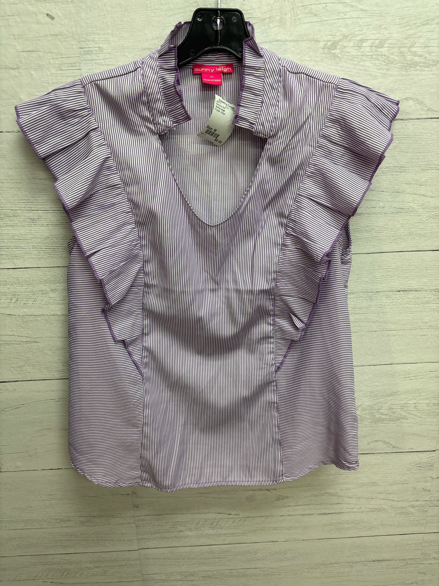 Size M Sunny Leigh Purple Womens Shirt