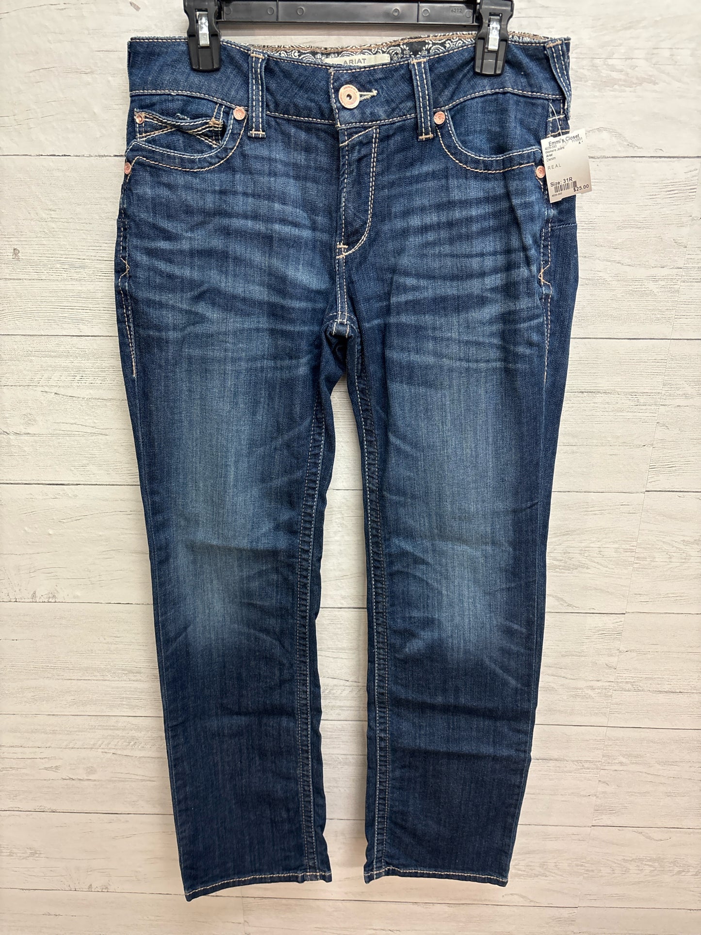 Size 31R Ariat Denim Womens Jeans