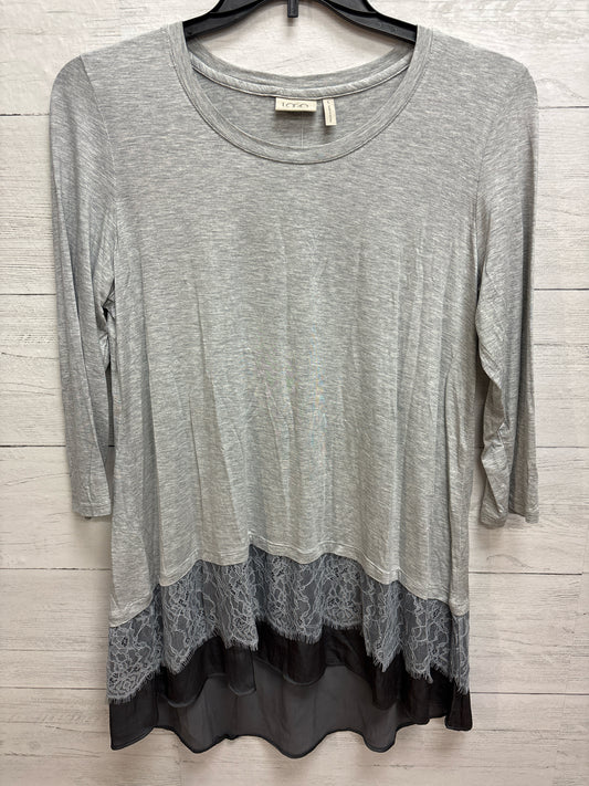 Size L LOGO Layer Grey Womens Shirt