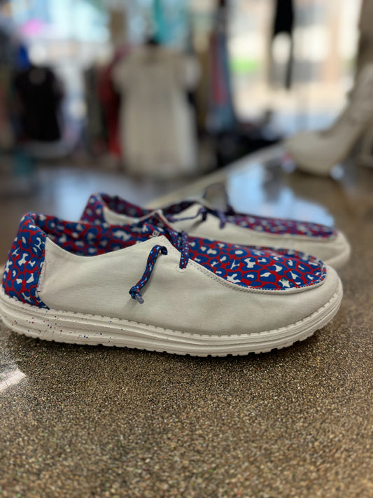 10 Red/white/blue Shoe