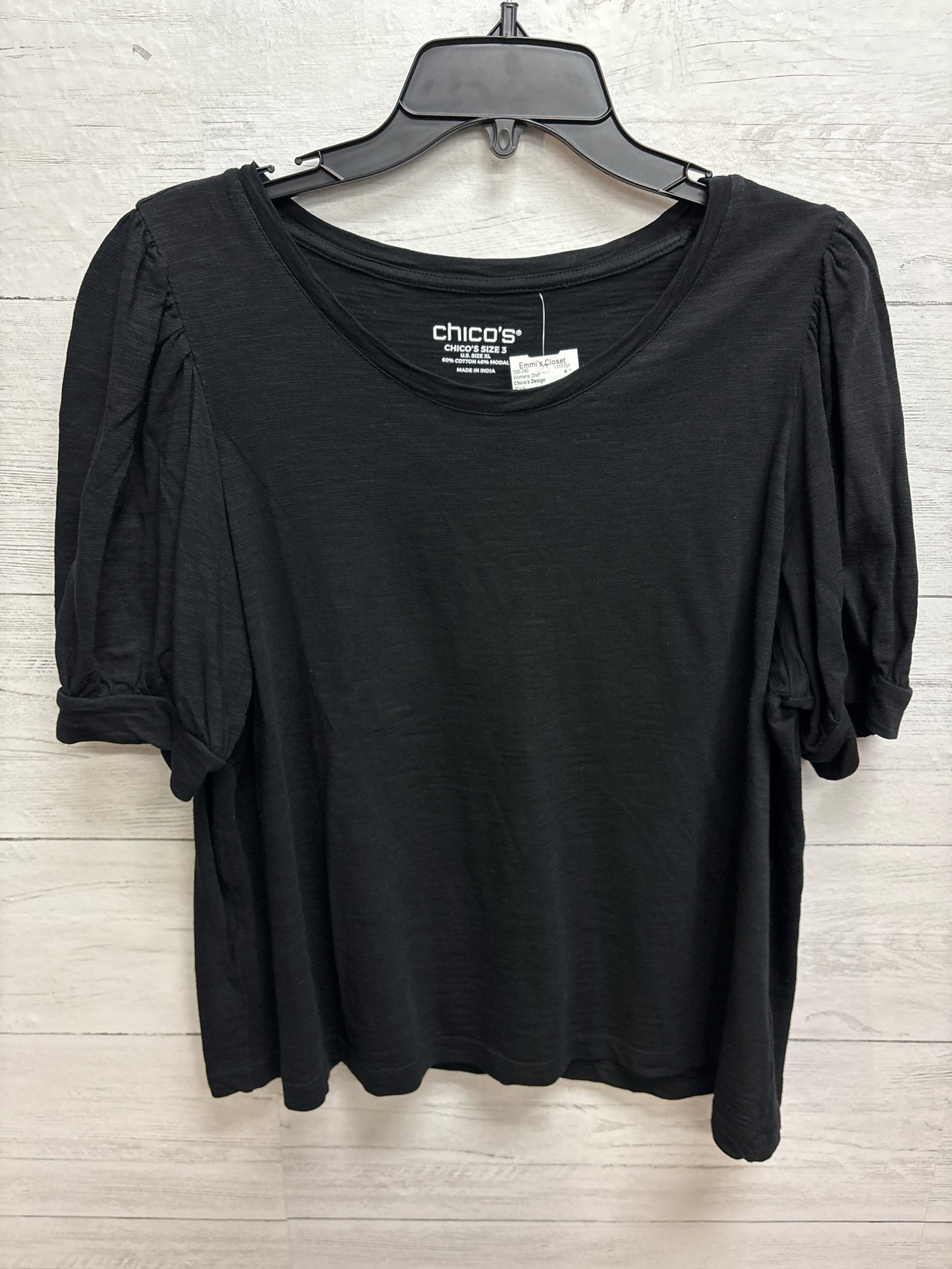 Size XL Chico's Design Black Womens Shirt