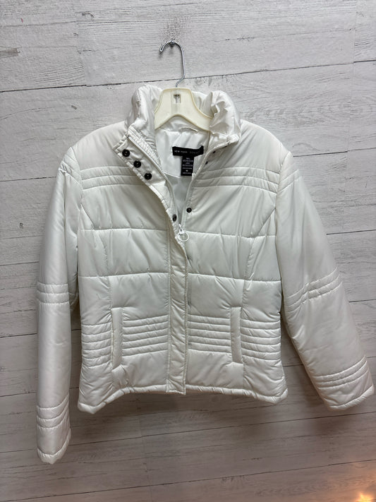 Size M New York & Company White Womens Jacket