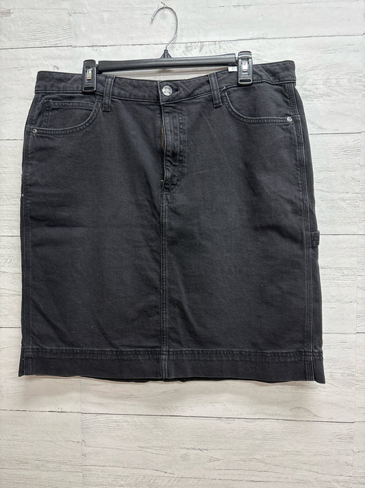 Size 16 Lee Black Denim Skirt