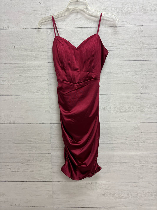 Size 8 EMERALD SUNDAE maroon Gown/Evening Wear