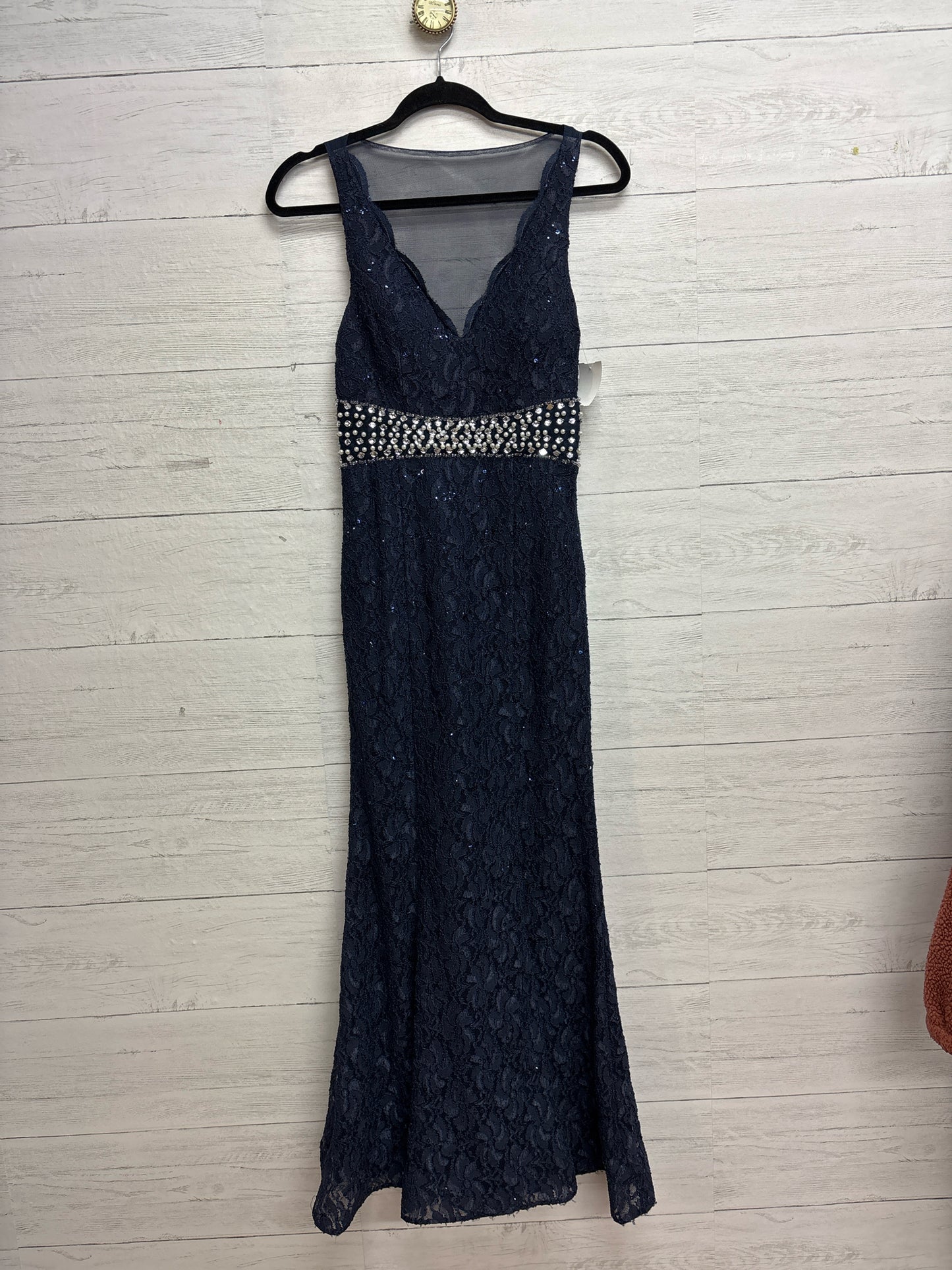 Size 5 My Michelle Navy Gown/Evening Wear