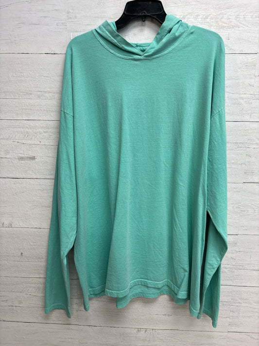 Size 2X Comfort Colors Teal Womens Sweatshirt