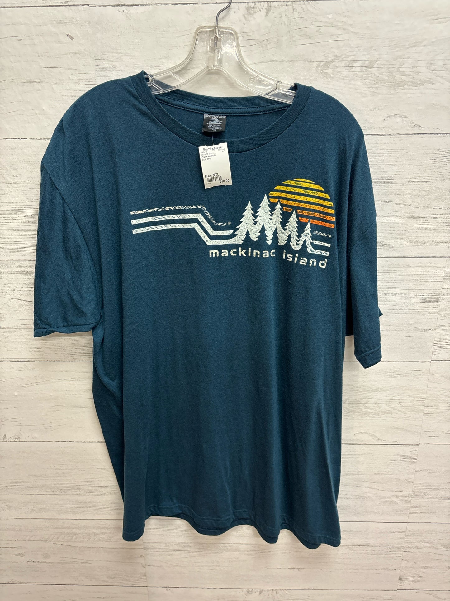 Size XXL Prairie Mountain Blue Womens Shirt