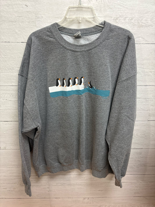 Size 2X Gildan Grey Womens Sweater