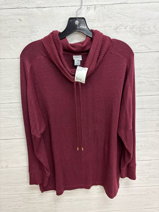 Size 1 Chico's Design maroon Womens Sweatshirt