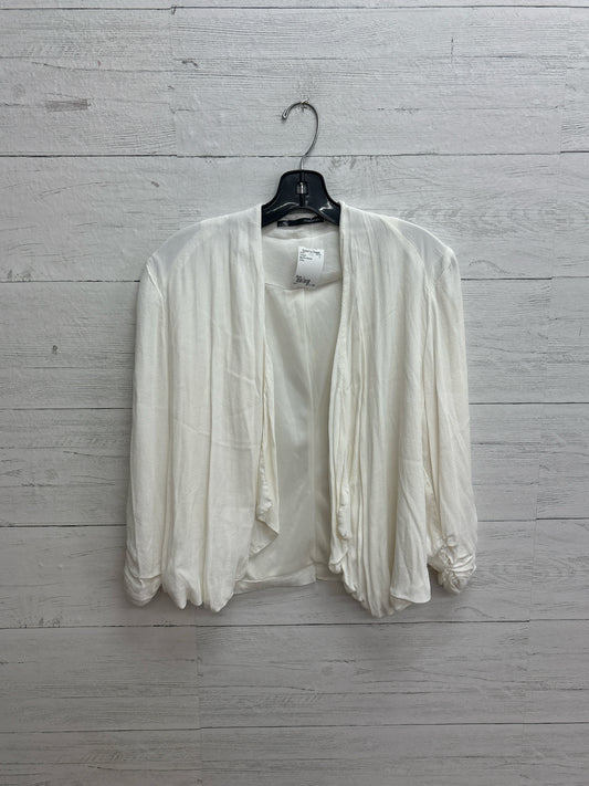 Size L Maurice Sasson White Cardigan