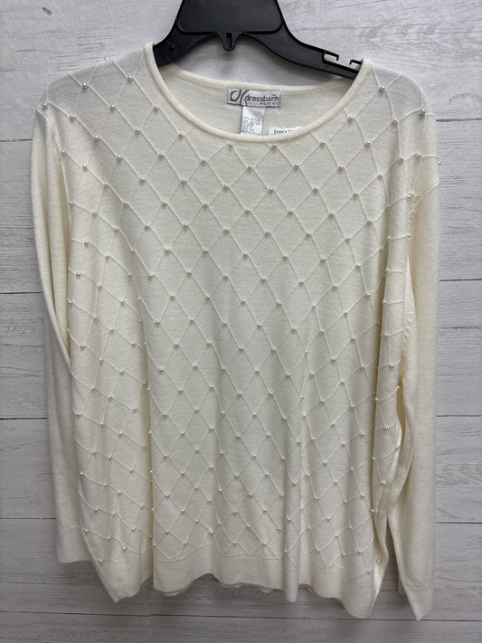 Size 22/24 Dress Barn Off White Womens Sweater