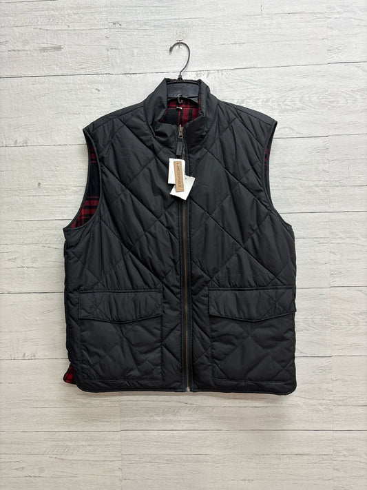 Size L J Crew black/red Mens Vest