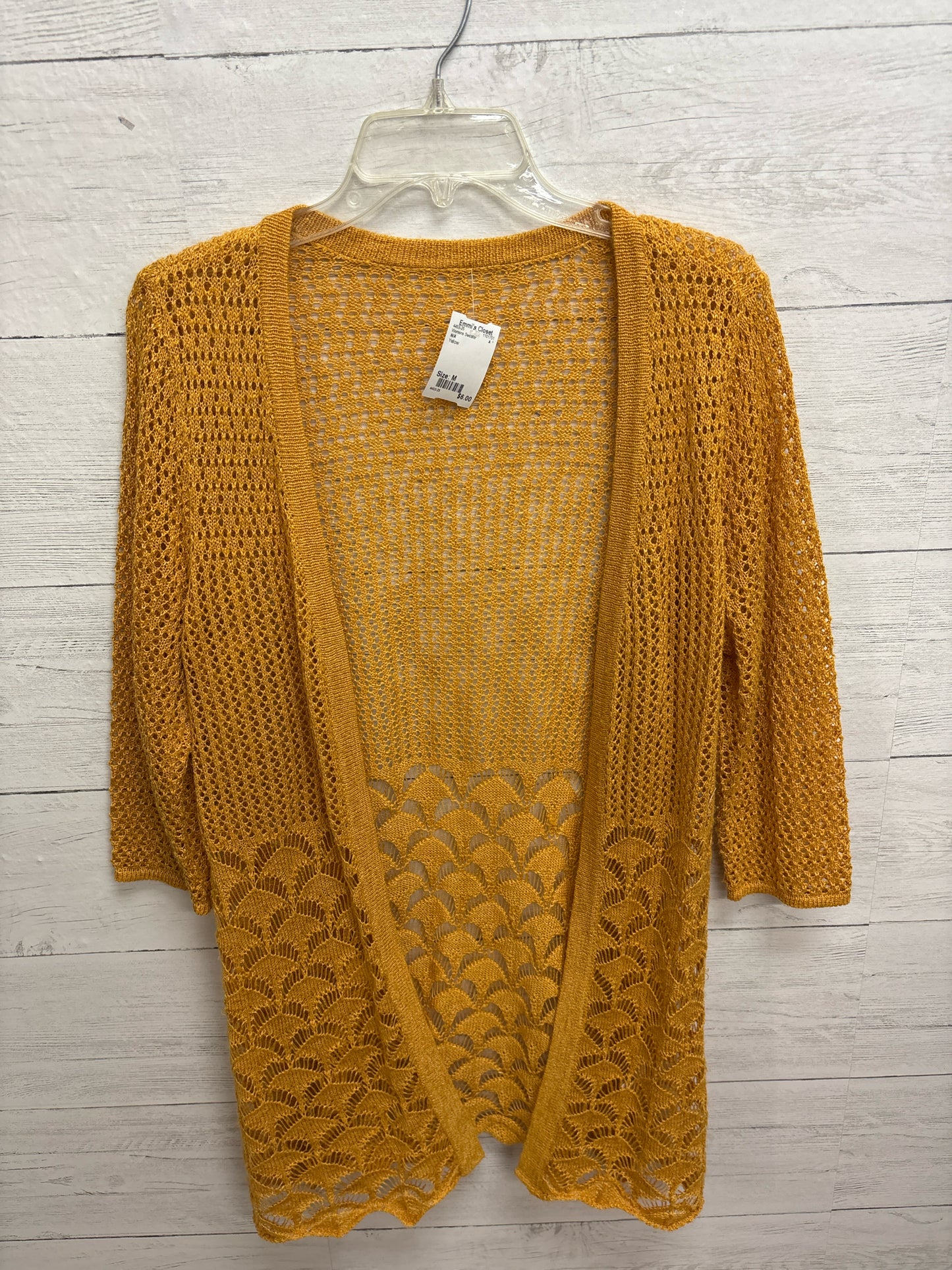 Size M N/A Yellow Womens Sweater