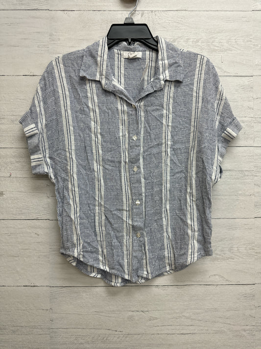 Size M Japna Blue/White Shirt