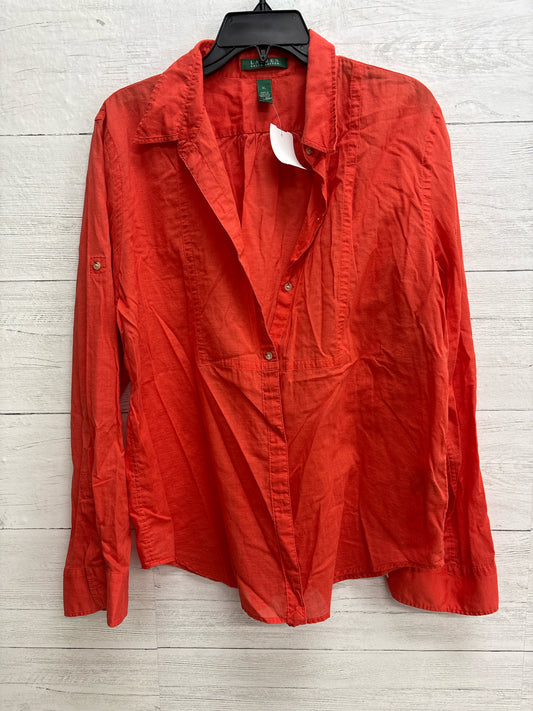 Size XL Ralph Lauren Orange Shirt