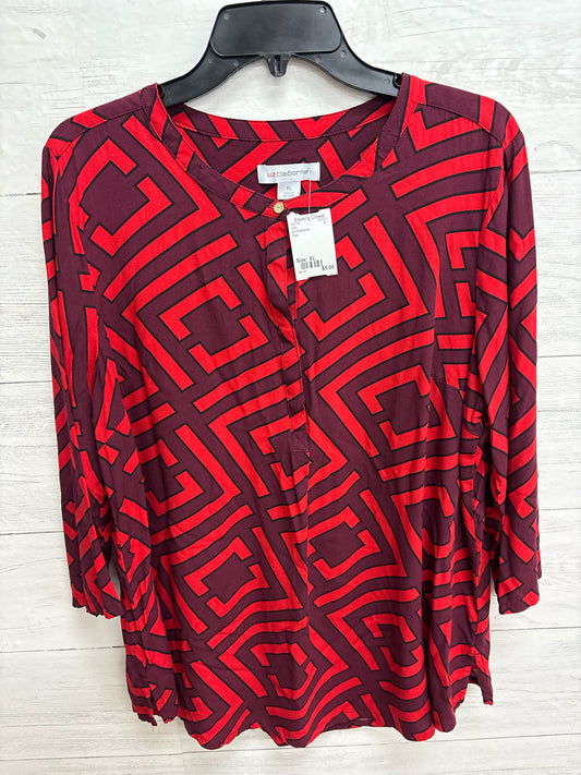 Size XL Liz Claiborne Red Shirt