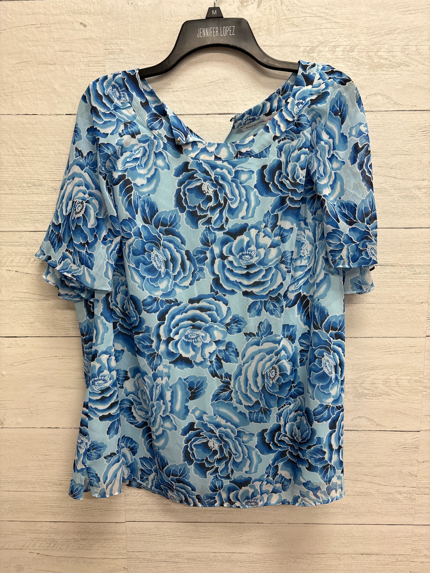Size 16 isaac HAZAN Blue Shirt