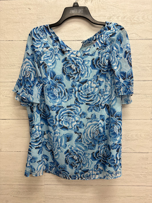 Size 16 isaac HAZAN Blue Shirt