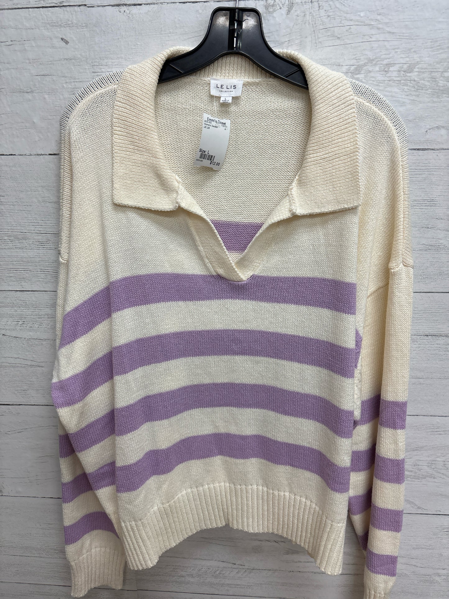 Size L LE LIS Womens Sweater