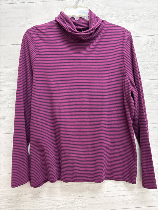 Size L Talbot's Purple/Black TURTLENECK