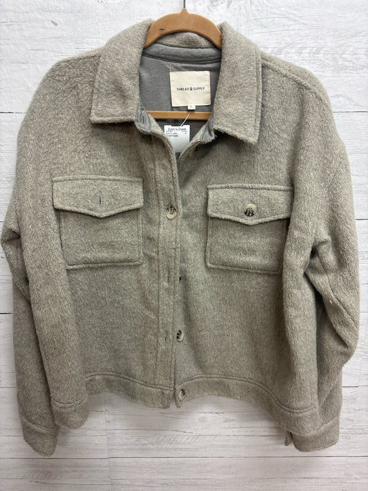 Size L Thread+Supply Grey Womens Jacket
