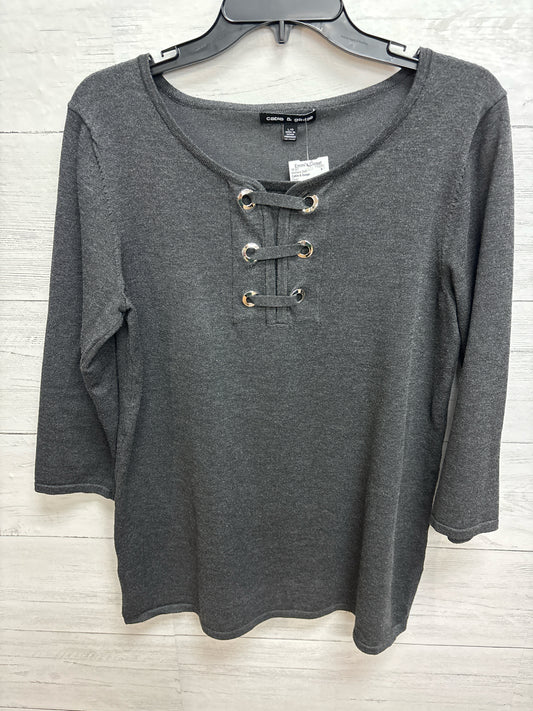 Size L Cable & Guage Grey Womens Shirt